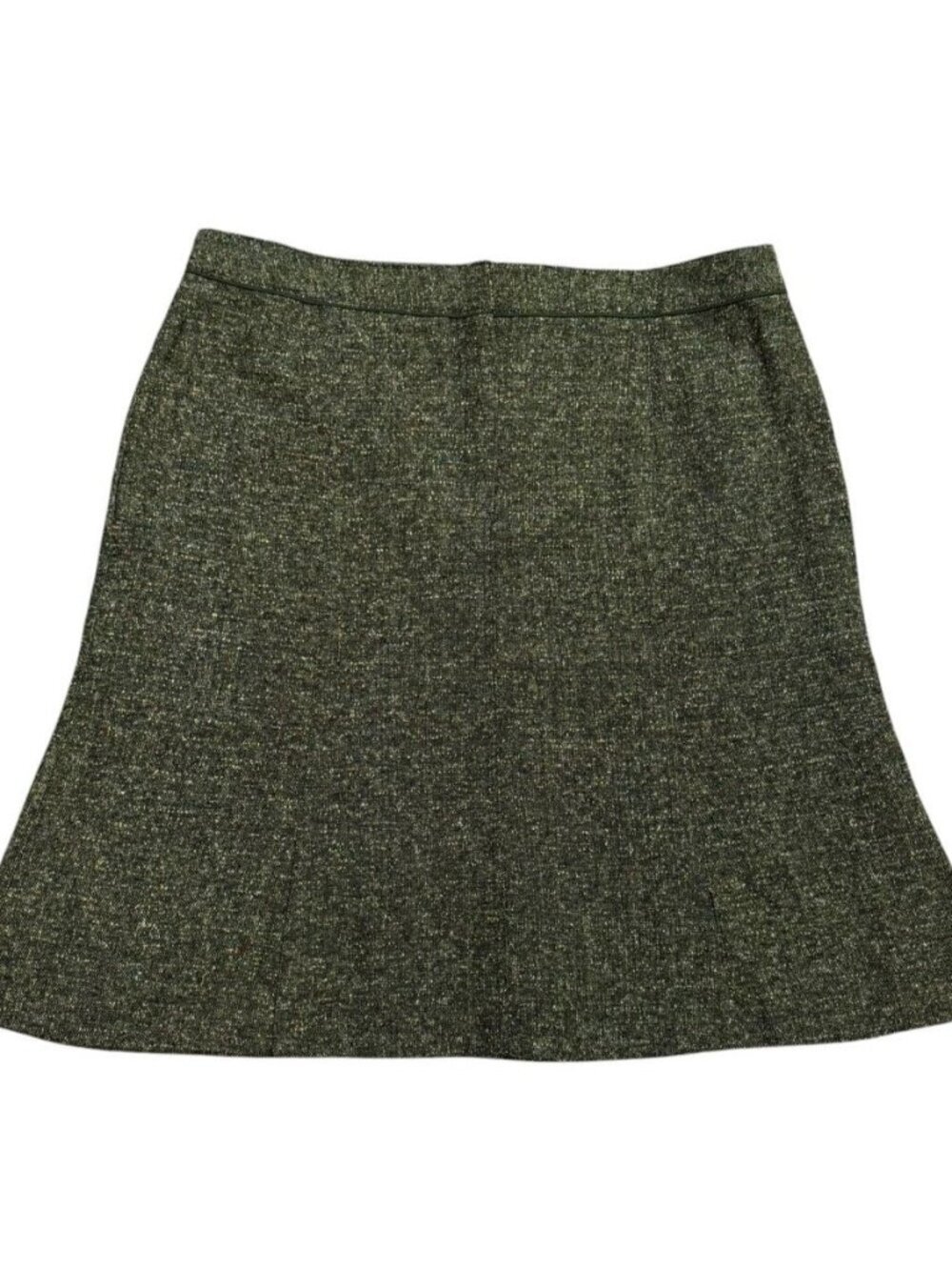 Apt 9 Tweed A-Line Skirt Women’s 16 Olive Lined